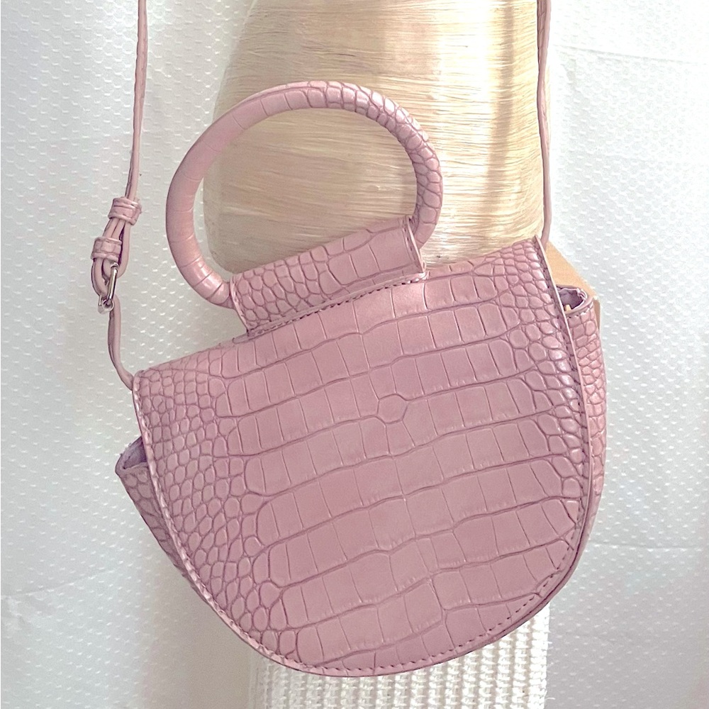 🔴 Variazioni Crocodile Circle in a lilac/pink